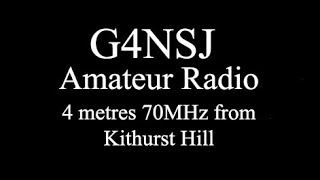 G4NSJ - Kithurst Hill 70MHz