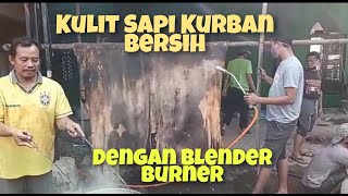 Kulit Hewan Kurban Bersih dengan Blender Burner, Masjid Baitul Hidayah RT25 Perum BIP Purwakarta