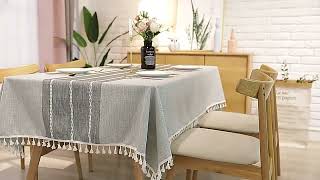 Thick Table Cloth Cotton Linen Rectangular Tableclothes Dining Table