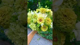 Simple Fresh Green & White Bouquet ☘️🌿🕊️💛