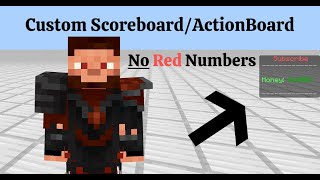 Custom Scoreboards/Actionboards In Minecraft Bedrock | 1.16.100 | No Red Numbers