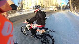 BSE 450 m8 и KTM 350 Едем на Соревнования,Курва,Падения !!!