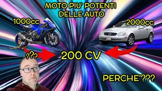 Perché le MOTO sono + POTENTI delle auto anche se hanno un MOTORE PIU' PICCOLO???