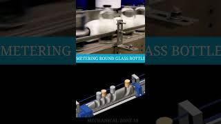 Metering Round glass bottle #machine #bottle