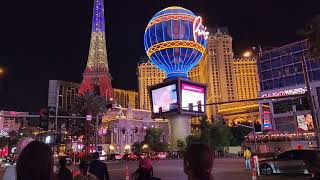 Las Vegas Strip Walk tour @ night 2023