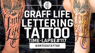 TATTOO TIME-LAPSE #117 | LETTERING ART - GRAFF LIFE