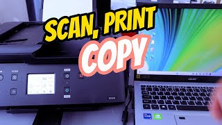 How To Scan To Computer, Print and Copy With Canon TR7650 Printer