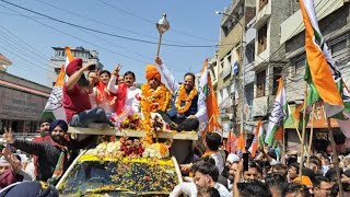 Congress Massive Road Show in Jammu, Raman Bhalla files nomination from Jammu Lok Sabha seat