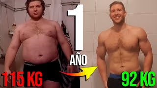 CAMBIO FÍSICO de SKATER GORDO a MUSCULOSO 💪 QUEMO 30KG de GRASA en 1 AÑO 💥