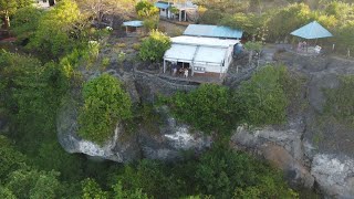 Drone shot of “The Cliffhanger” located at Sitio Balogo, Brgy. Campalanas, Lazi, Siquijor