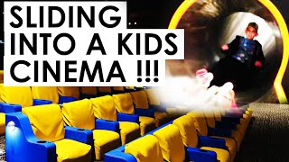 Sliding Into A Kids Cinema !!!