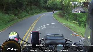 Riding away from Deal's Gap in NC