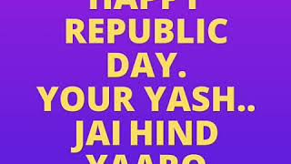 Happy republic day 2019 by yash