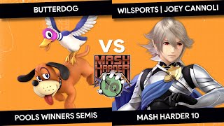 Mash Harder 10 - butterdog (Duck Hunt) vs Wilsports | Joey Cannoli (Corrin) - Pools Winners Semis