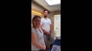 Walkthrough aboard Catamaran VALIUM 55 Live in the Greece Boat Show 2024