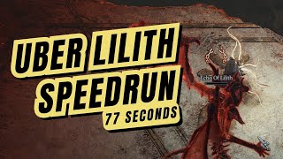 Fastest Uber Lilith Kill (?) 77 Seconds Speedrun | DIABLO IV | ShredNado Druid