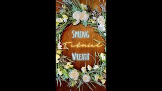 Spring Floral Wreath DIY!  Spring Decoration!