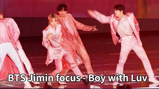 191225 방탄소년단 BTS 가요대전 지민 '작은 것들을 위한 시' BTS JIMIN Boy with Luv Fancam