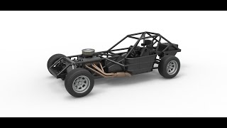 3D printable Dirt Modified stock car Base Scale 1:25 3D model view