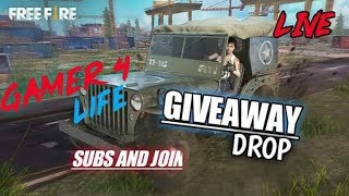 GARENA FREE FIRE - CUSTOM ROOM FIST FIGHT FACTORY ROOF TOP GIVEAWAY  LIVE STREAM