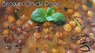 Brown Chick peas Curry with Subtitles|काला चना सालन|శెనగలు మసాలా కర్రీ|Black Chick peas|Chana salan