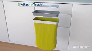 Attach-A-Trash Hanging Trash Bag Holder