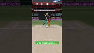 Faf du Plessis Wicket! Ravi Bisnoi Googly! #shorts #cricket22 #fafduplessis