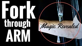 FORK Through Arm TRICK - Learn How To Gross Your Friends Out!