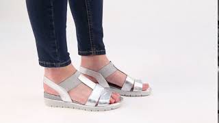 Gabor Kiana Silver River Womens Minimal Sandals