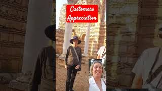 customer appreciation, the chinese group,express their satisfaction from the professional tour guide