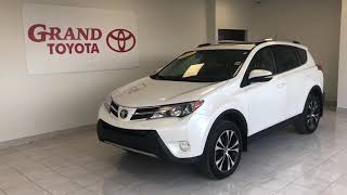 White 2015 Toyota RAV4 XLE Review   - Grand Toyota