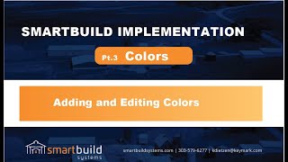 Smartbuild Implementation: Part 3_ Colors