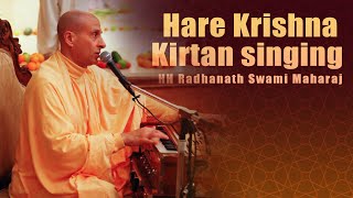 Hare Krishna Kirtan singing  HH Radhanath Swami Maharaj