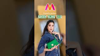 Found a perfect green sling bag from Myntra 😍 #myntrafinds #slingbag #crossbag