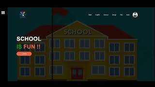 How to make a school website using Html and Css