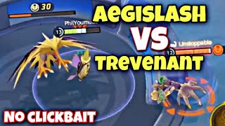 AEGISLASH VS TREVENANT | New Pokemon in Pokemon unite