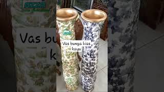 vas bunga hias kayu cantik