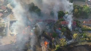 Unedited Raw footage of Norfolk Village Ashill’s Fire July 2022 - Drone