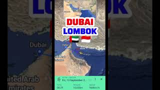 Dubai to Lombok Flight Route 🇦🇪🇮🇩 13-9-2024 #fyp #foryou #aviation #travel #emirates