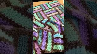 All sewn together…border time #crochet #crochetblanket #crochetsquare #crochetpattern