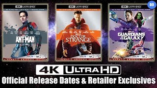 Ant-Man, Doctor Strange & Guardians of the Galaxy 4K Blu-ray Release Date