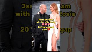 Jason Statham with his Wife Rosie Huntington #shorts #jasonstatham #shortvideo #celebrity