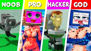 LEGO ALL Characters in Skibidi Toilet: Noob, Pro, HACKER! | Skibidi Toilet (Collection #442)