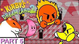 retro world | Kirby Dreamland 2 {Gameboy} level 5 red canyon playthrough | BROKEN KIRBY