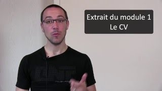 Extrait du Module 1 de L'académie Français Authentique (Le CV)