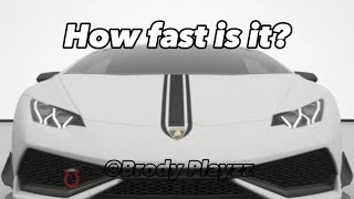 How fast is 2014 Lamborghini Huracan Lp 610-4 | Forza horizon 4