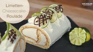 Limetten-Cheesecake Roulade | Häussler Rezepte