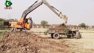 #Excavator #210 #doosan working in loading Sialkot