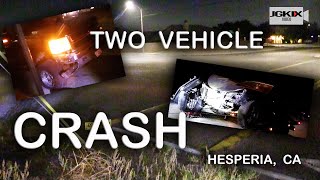 Two Vehicle Crash on Escondido Ave Hesperia, CA