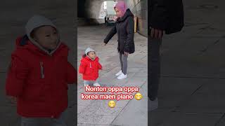 Nonton oppa korea maen piano di dongdaemun #snowfall #cutebaby #purwodadi #ersyen